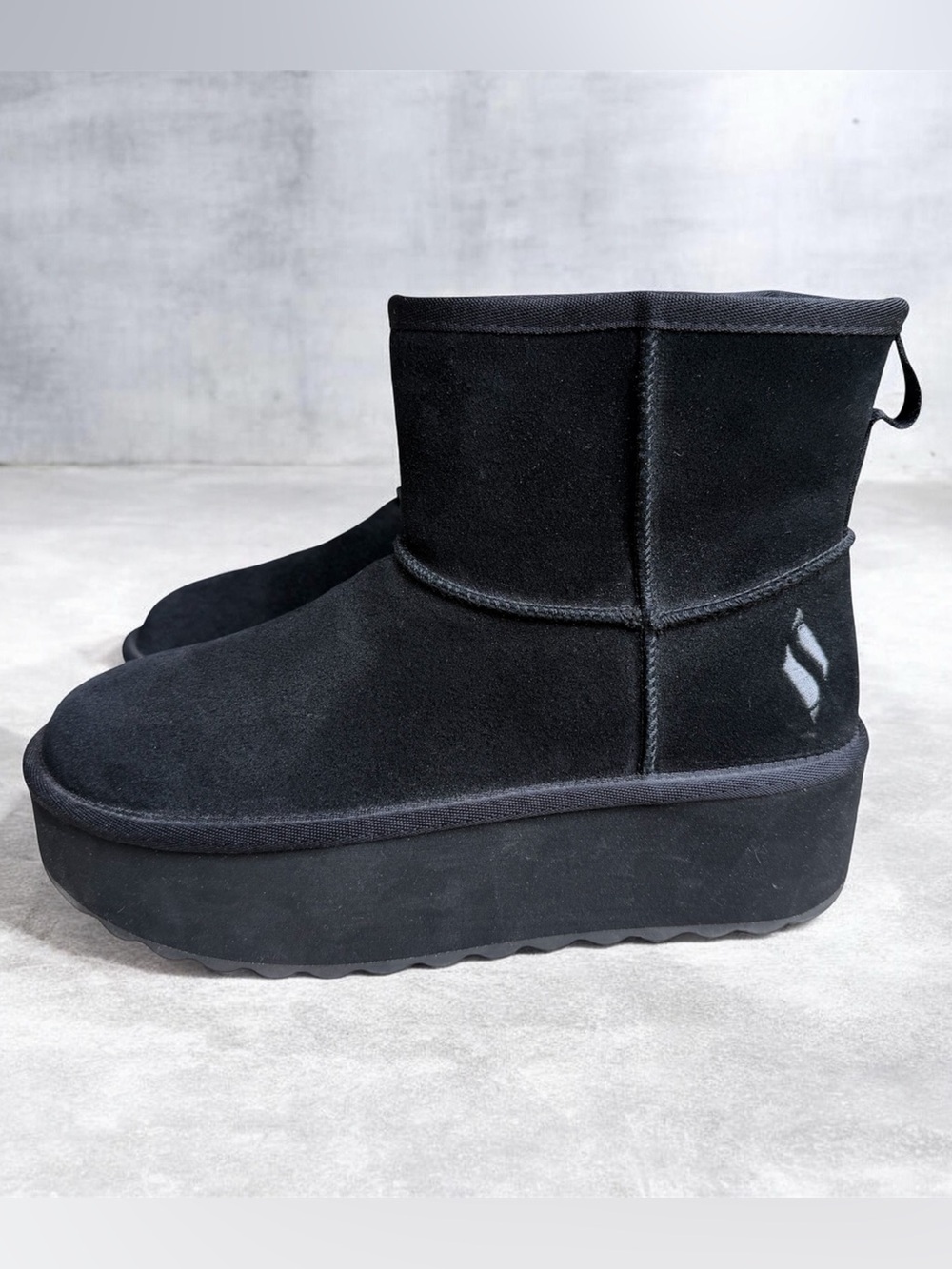 SKECHERS Keepsakes Stacked Womens Platform Suede Pull On Boots